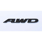 Gloss Black AWD Emblem