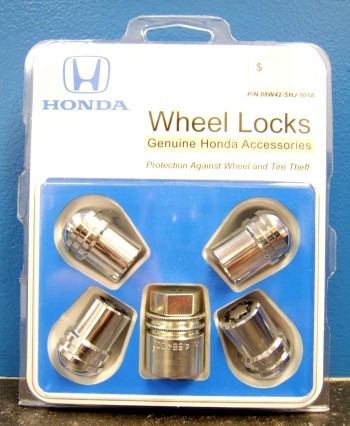 Genuine Honda Wheel Locks - 08W42-SHJ-101A