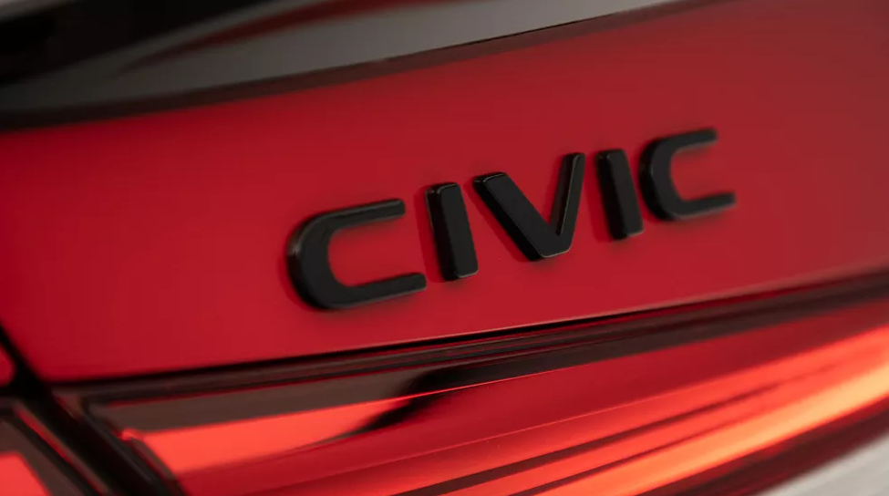 20222024 Honda Civic Sedan Gloss Black HMark & Civic Emblems 08F20