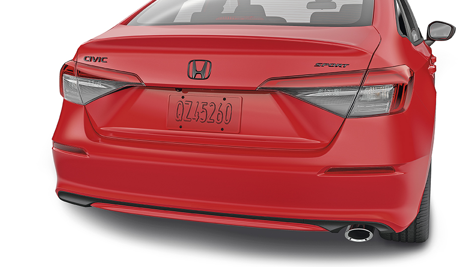 Black Honda Emblem 2022 Civic