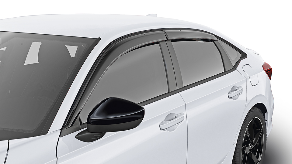 20222024 Honda Civic Sport Sedan Door Visors (Black Molding) 08R04