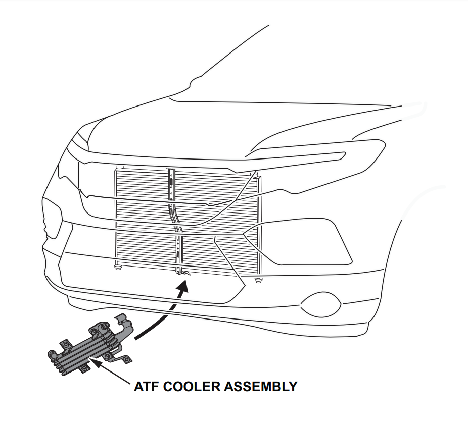 20222024 Honda Passport ATF Cooler 9Speed 062555EZ317