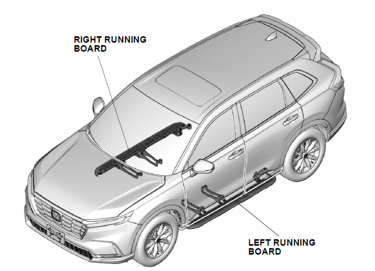 20232024 Genuine Honda CRV Running Boards 08L333A0100