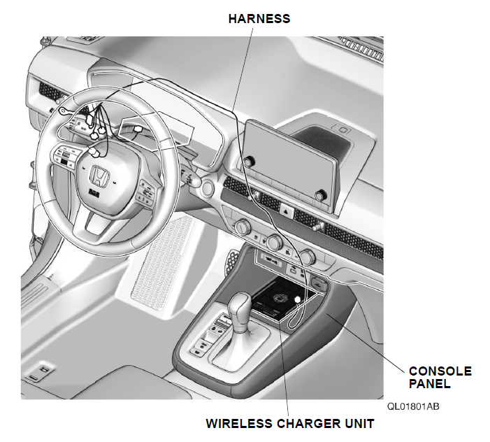 20232024 Genuine Honda CRV Wireless Charger (EX, Sport) 08U583A0110