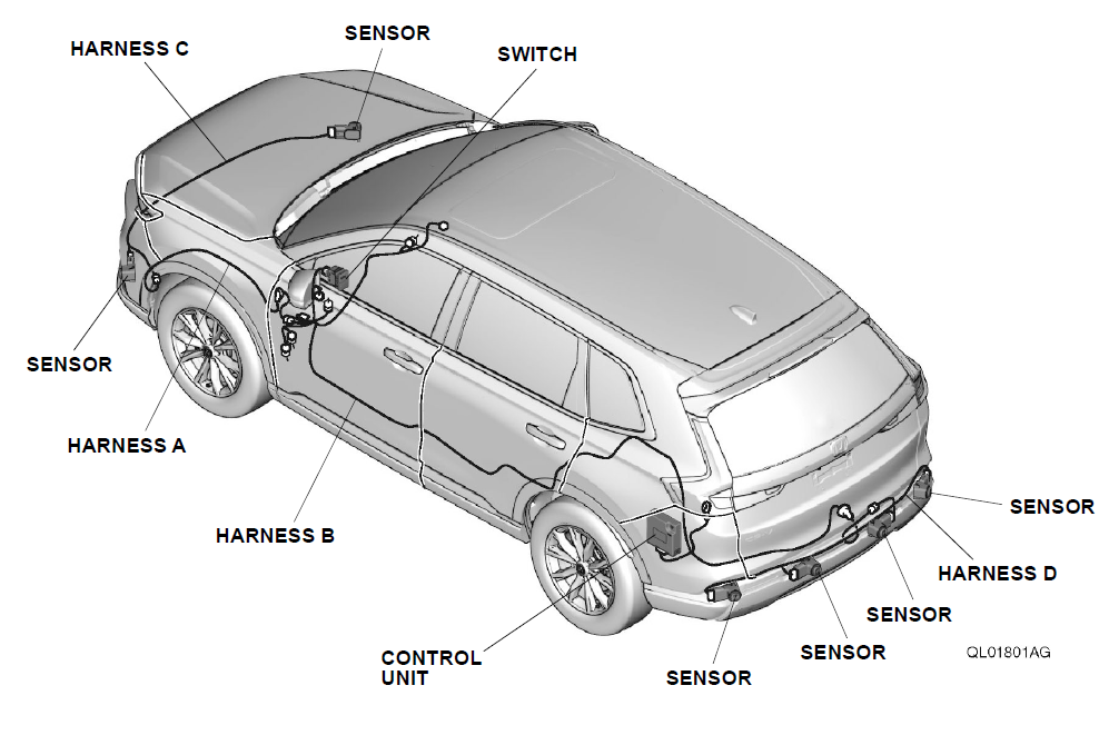 20232024 Genuine Honda CRV Parking Sensor Kit 08V673A0