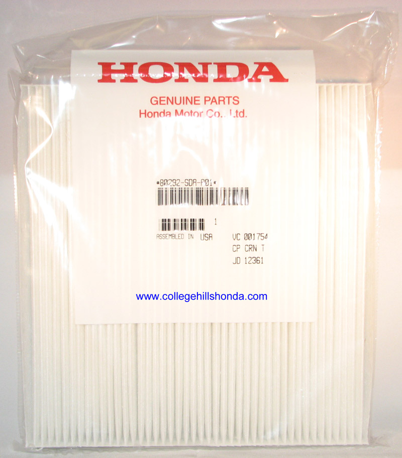 Genuine Honda Cabin Air Filter - 80292-SDA-407